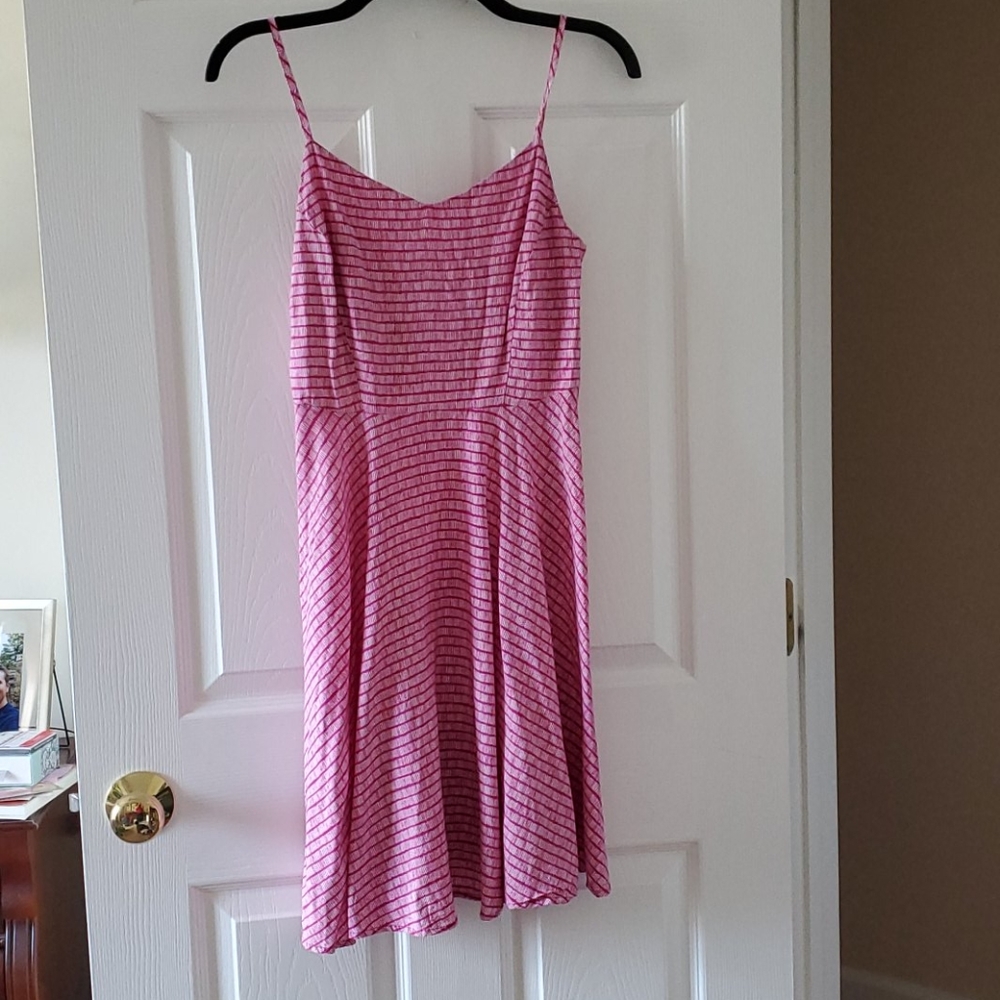 Pink Stripe Fit and Flare Old Navy Dress